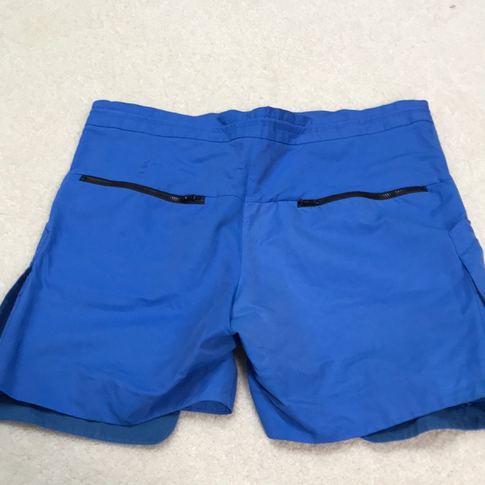 Marni 👑 Royal Blue Shorts Sz 40 Cotton Nylon Lin - Picture 3 of 3